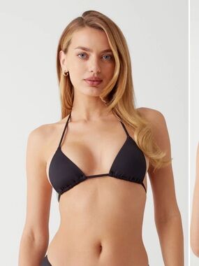 Frankie’s Bikinies black string tie bikini set
